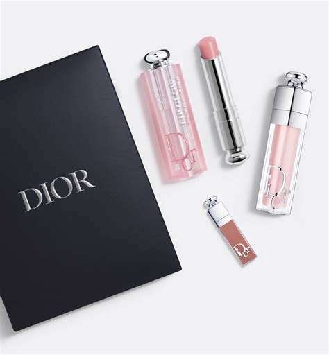 Cofanetto trucchi Dior Addict: 1 balsamo labbra e 2 gloss .